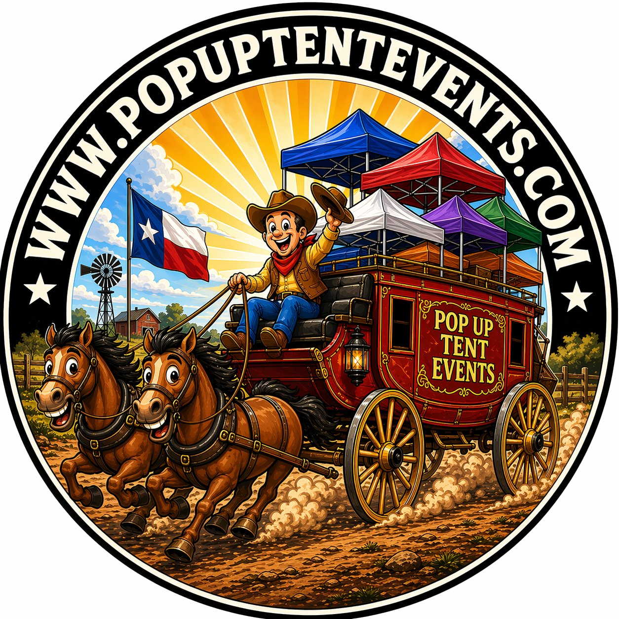 Pop Up Tent Events Logo